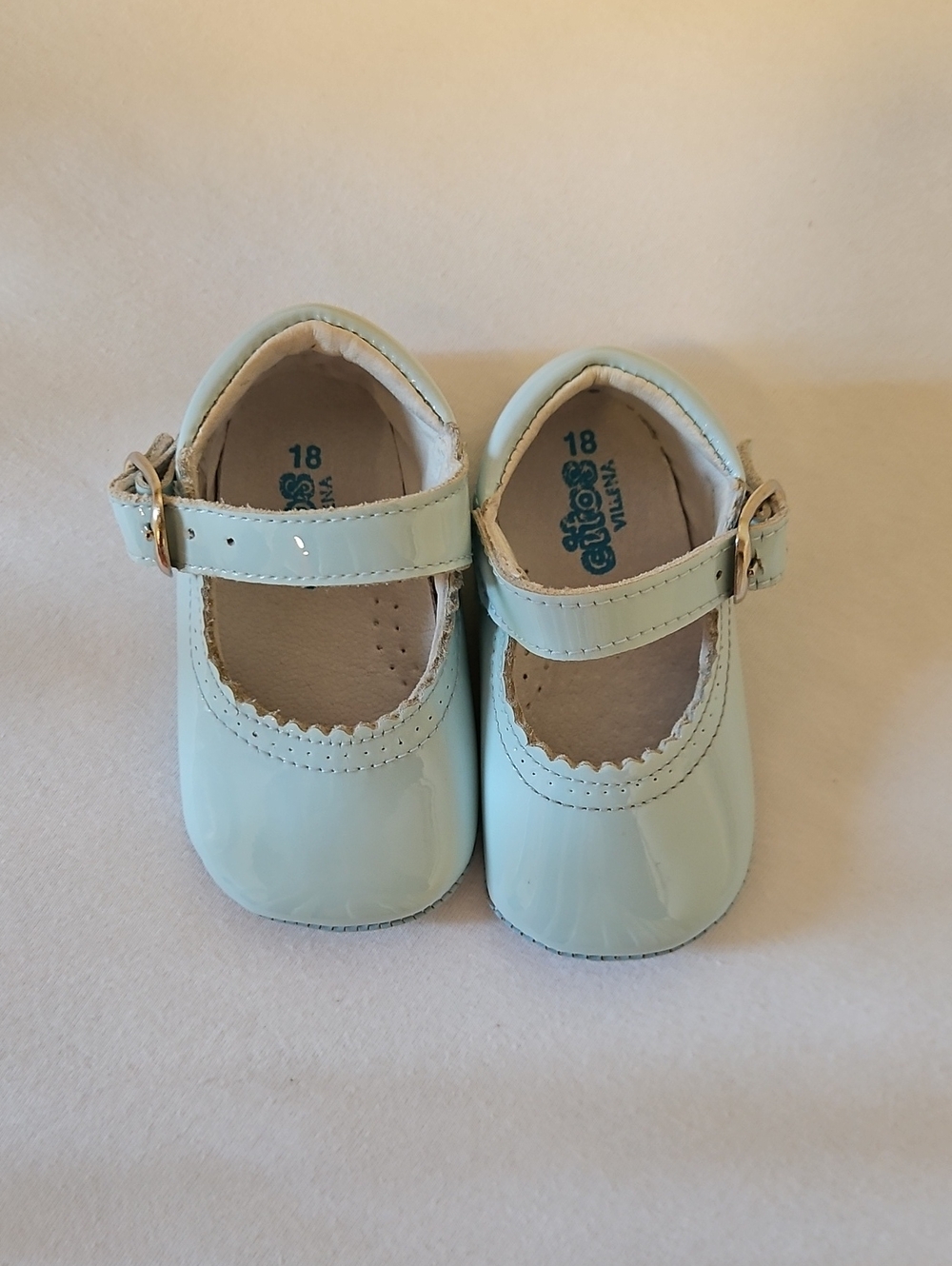 Citos Baby Mary Jane Shoes in Light Blue